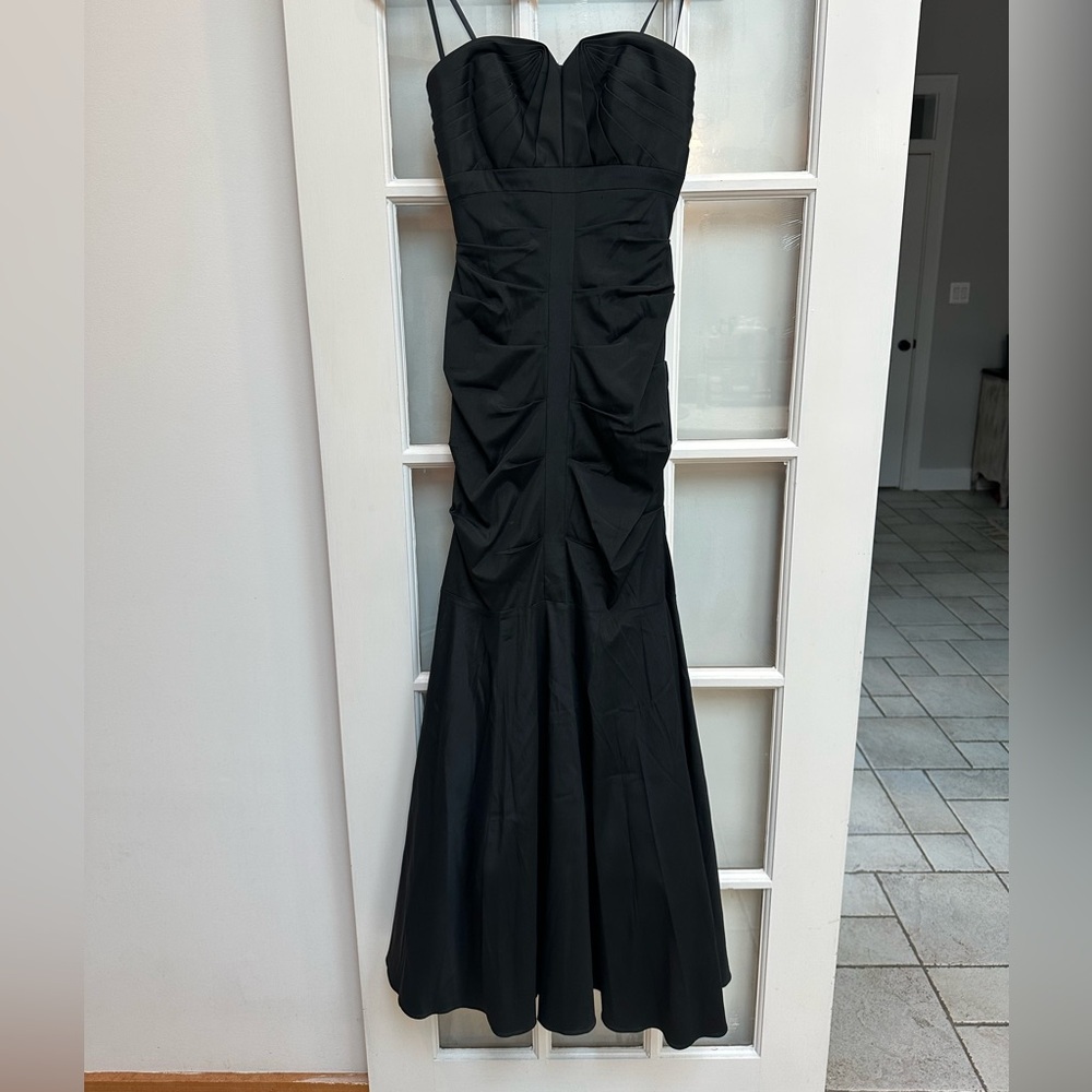 Vintage Cache Y2K Taffeta Mermaid Formal Gown Prom Gala Dress Size 4 Small S